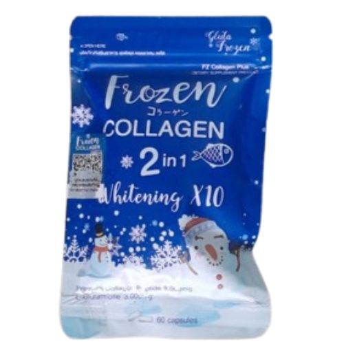 Gluta FROZEN COLLAGEN 2 IN 1 WHITEN X10 - 60 Capsules X1 SACHET