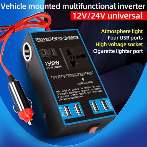 1500W Car Inverter With USB Ports - Multipurpose Power