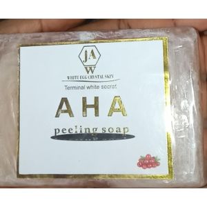 Jaw White Egg Crystal Skin Terminal White Secret AHA Peeling Soap (JAW) X1