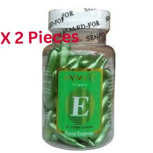 Vitamin E Facial Oil (Animate) - 60 Softgel Capsules X2 Pieces