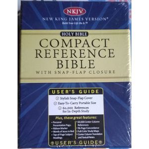 NKJV Compact Reference Holy Bible- Snap Flap