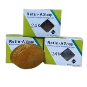 3 Pieces Retin-A 24 K Soap – Remove Acne & Whiten Skin (100g) / Advanced Skincare For Clear, Radiant & Even-Toned Skin