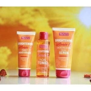 Beauty Formulas 3-in-1 Beauty Vitamin C Facial Set: Facial Scrub, Facial Tonic And Daily Moisturiser (BEAUTY FORMULAS)
