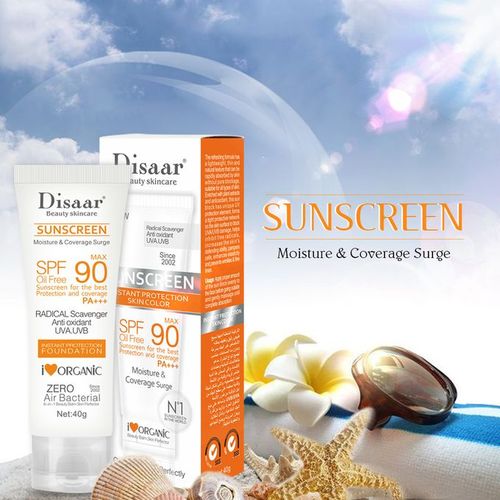 Disaar SPF 90 Natural Sun Protection Tinted Foundation Cream X2