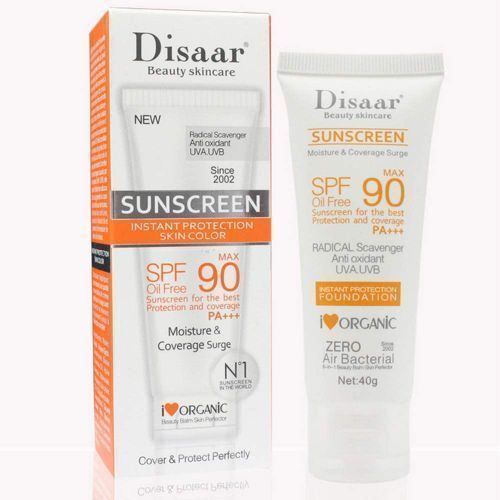 Disaar SPF 90 Natural Sun Protection Tinted Foundation Cream X2