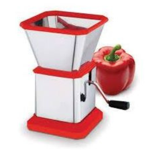 Stainless Hand Grinder: IDEAL FOR Dry Fruit, Peanuts, Chilli, Ginger, Garlic Etc ( RED )