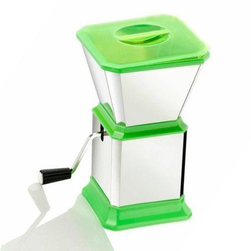 Stainless Hand Grinder: IDEAL FOR Dry Fruit, Peanuts, Chilli, Ginger, Garlic Etc ( GREEN )