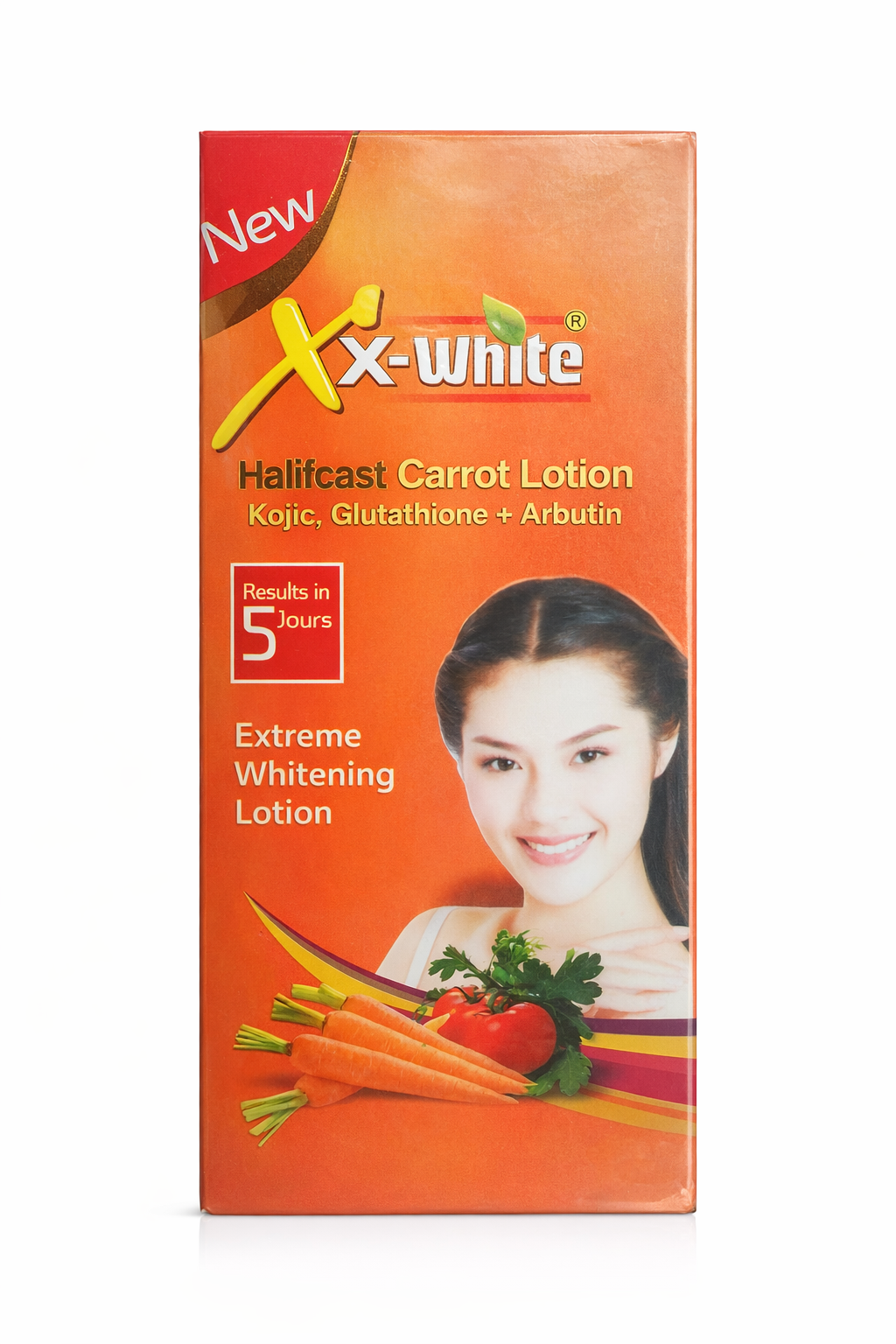 Halfcast Carrot Lotion - Advanced Kojic, Glutathione & Arbutin Formula - 400ml