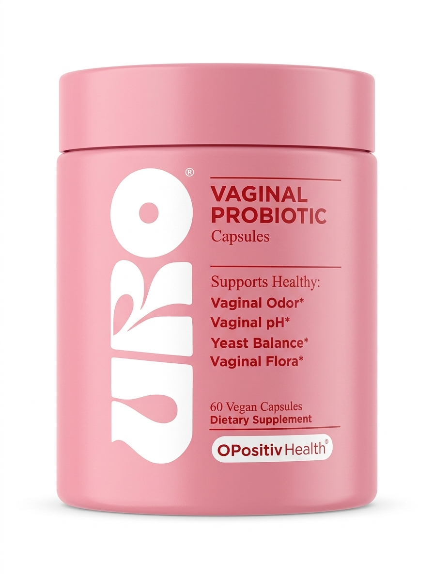 URO Vaginal Probiotic Capsules - O Positiv Health - Vaginal pH & Odor Support - 60 Vegan Capsules