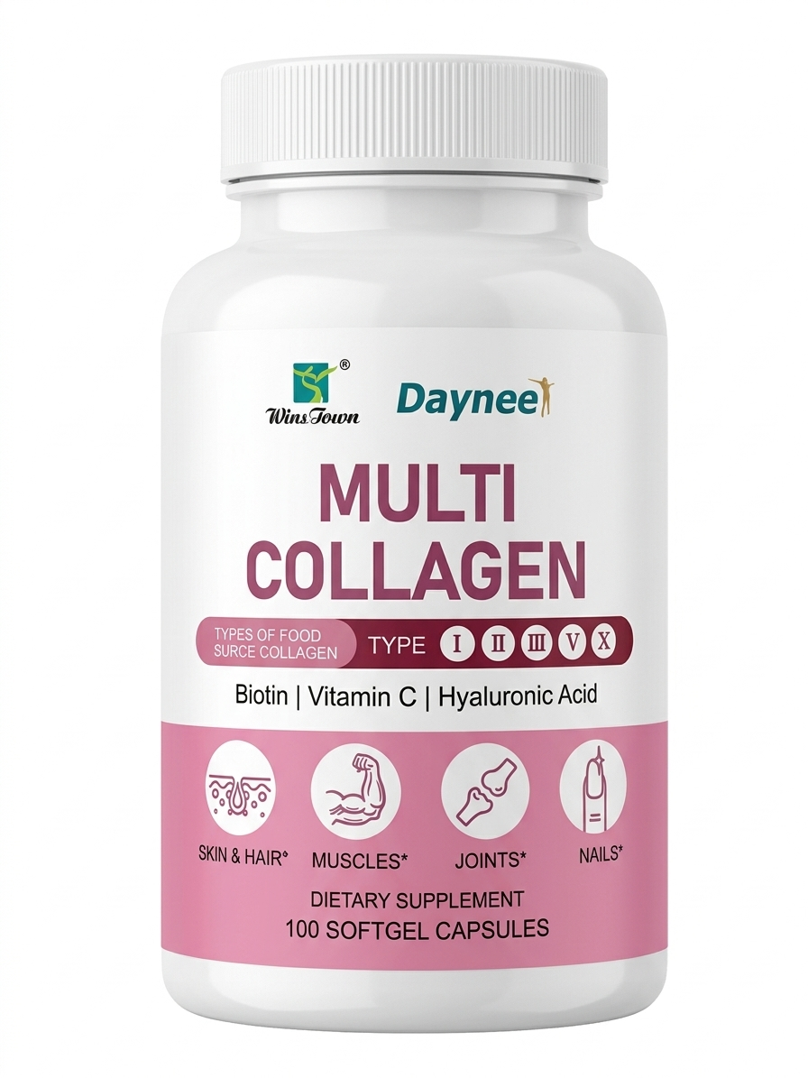 Daynee Multi Collagen Type 1, 2, 3, 4 & 5 - Biotin, Vitamin C & Hyaluronic Acid